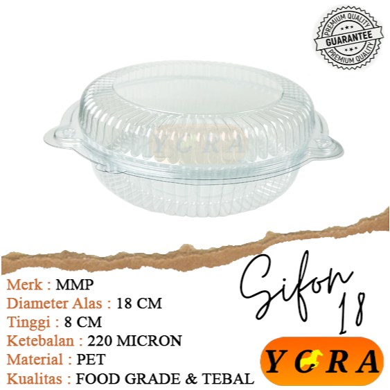 Mika Bolu Sifon 18 cm / Sifon 18 / Mika Puding / Mika Bolu Bulat / Mika Kue Bolu Bulat 18 Cm Tinggi 