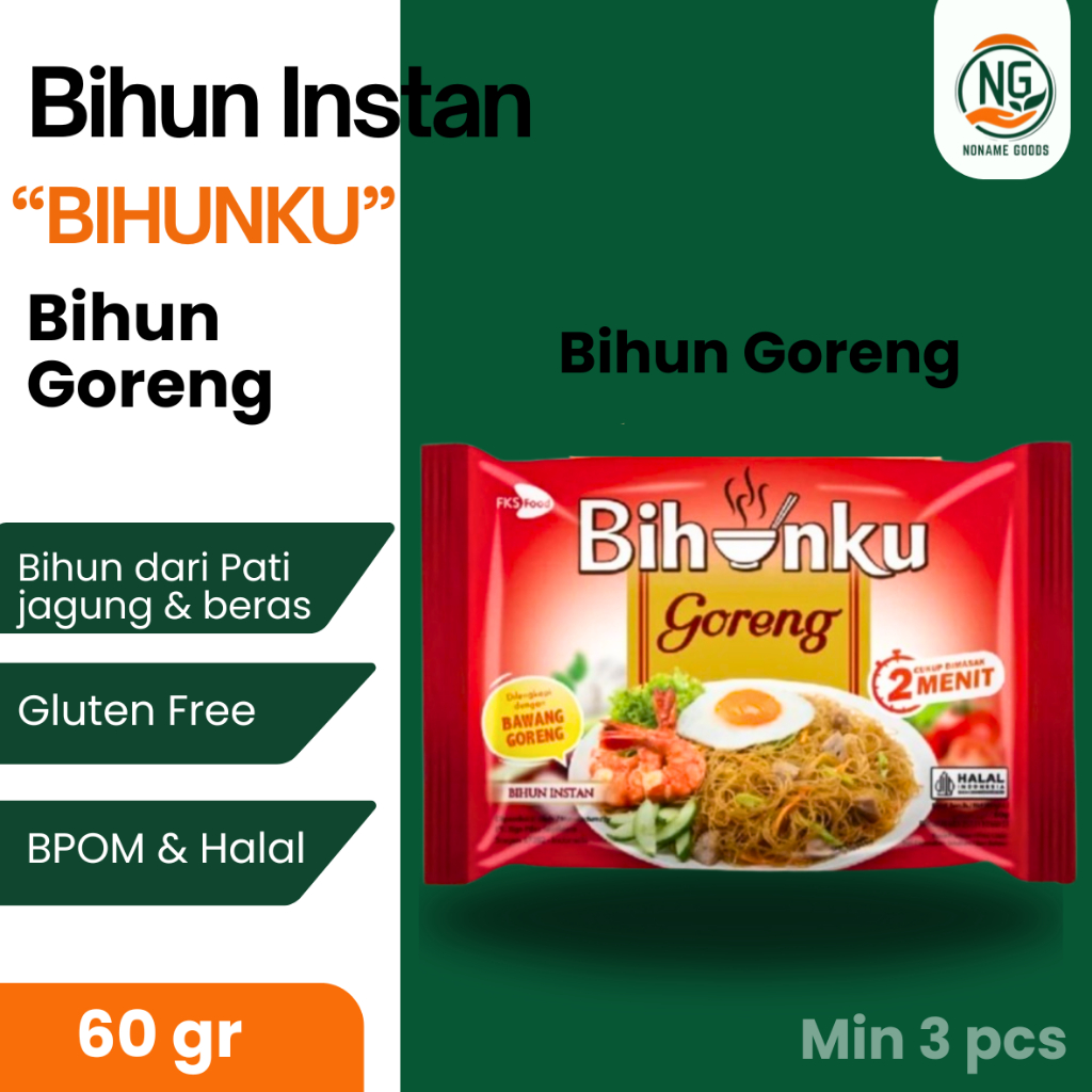BIHUNKU BIHUN GORENG GLUTEN FREE BIHUN INSTAN