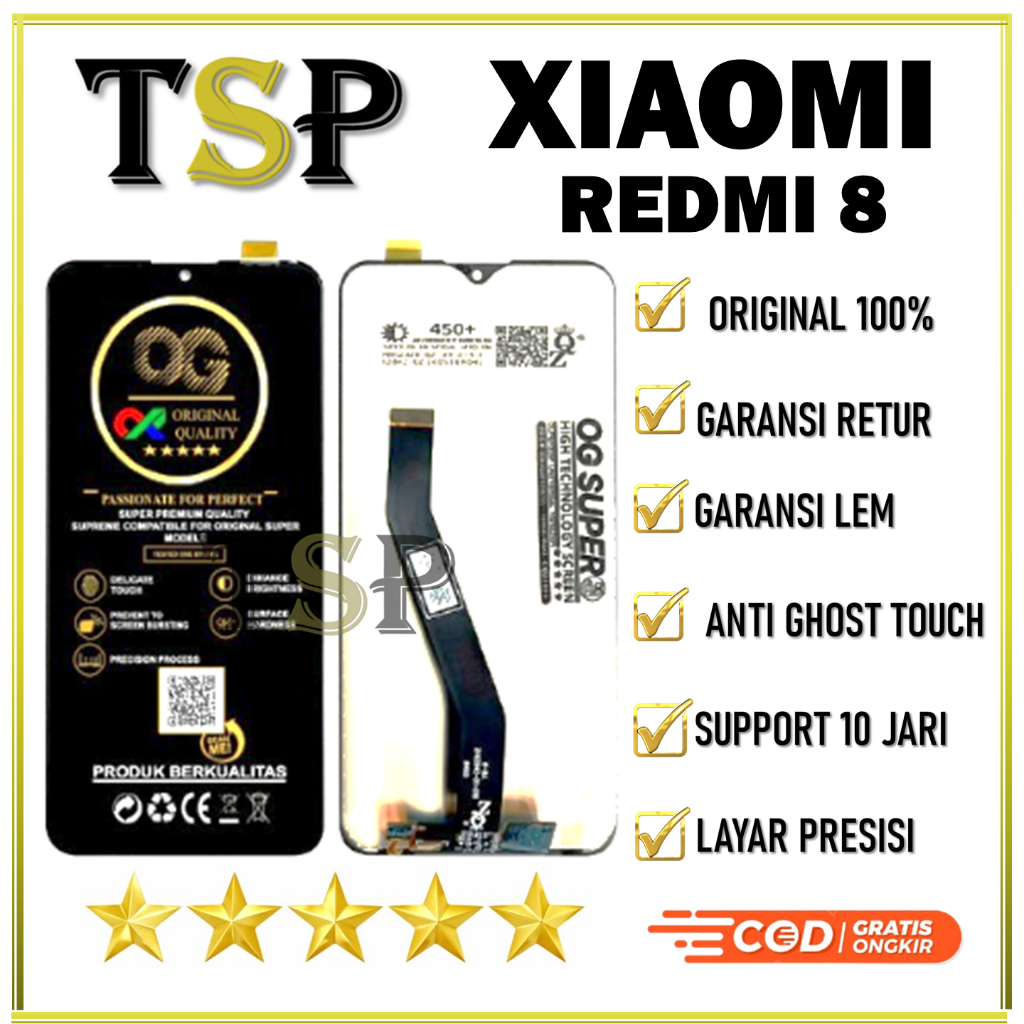 【Original 100%】LCD XIAOMI REDMI 8 FULLSET TOUCHSCREEN ORIGINAL 100%