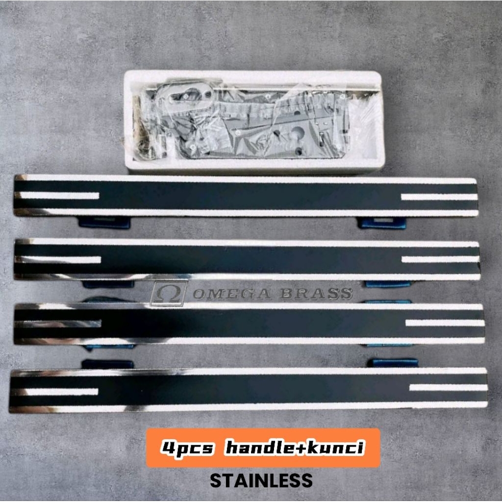 4pcs handle pintu rumah stainless+ KUNCI / gagang pintu rumah minimalis