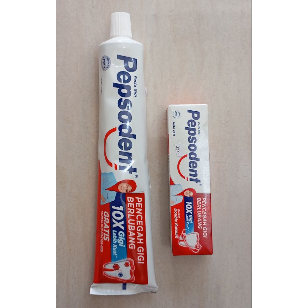 Pepsodent/ odol besar dan kecil