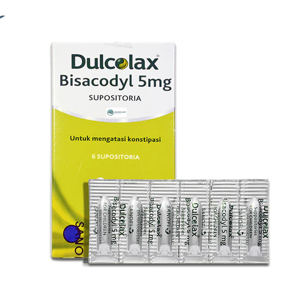 Dulcolax pencahar untuk anak bisacodyl 5 mg untuk mengatasi konstipasi isi 6 supositoria