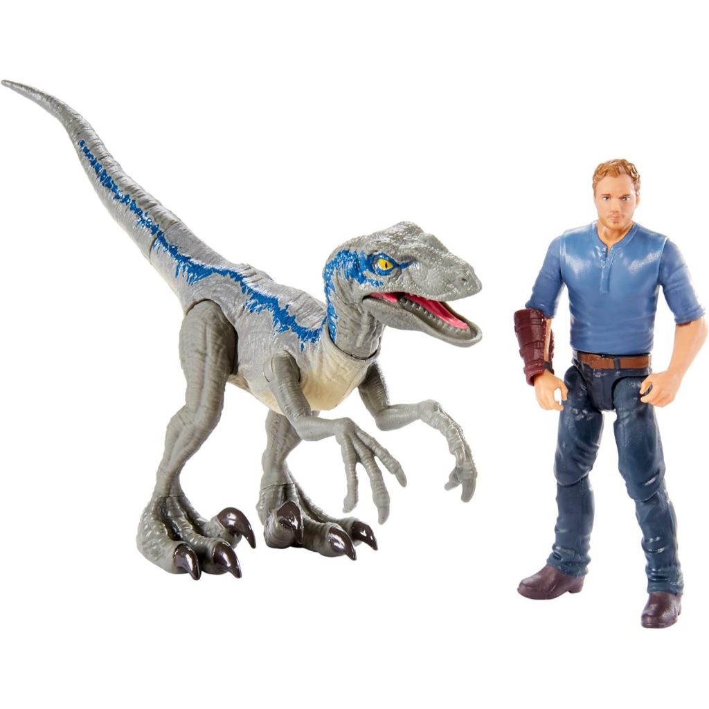 JURASSIC WORLD STORY PACK Velociraptor "Blue" & Owen