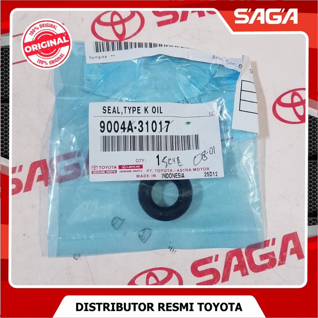 SAGA | Seal Oil Oli Tongkat Perseneling Avanza Xenia Rush Terios 9004A-31017
