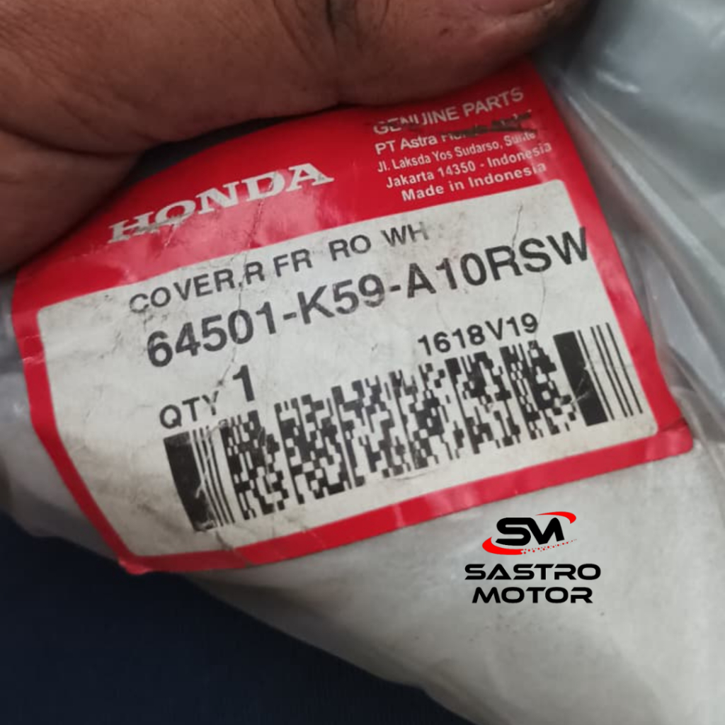 Cover Kanan Depan Putih Honda Vario 150 eSP K59 64501-K59-A10RSW