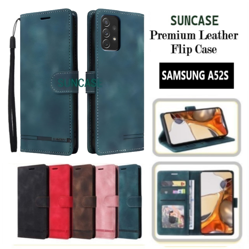 CASE SAMSUNG A52S 5G FLIP COVER WALLET STANDING DOMPET CASING