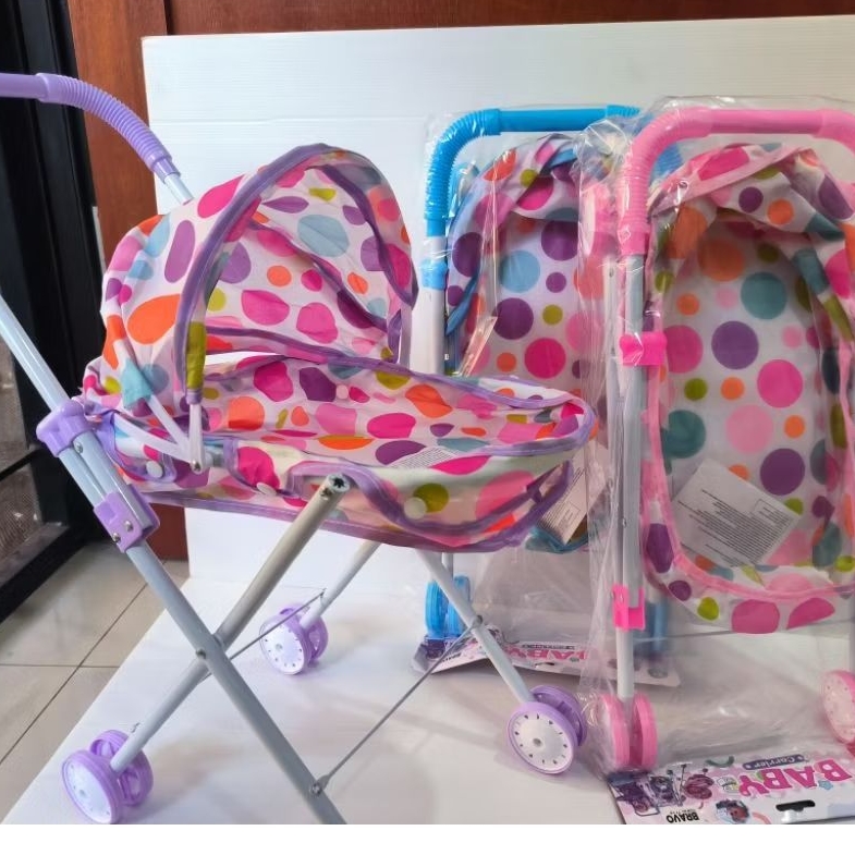 [ sale ] Mainan anak Stroller boneka rangka besi (tanpa boneka)