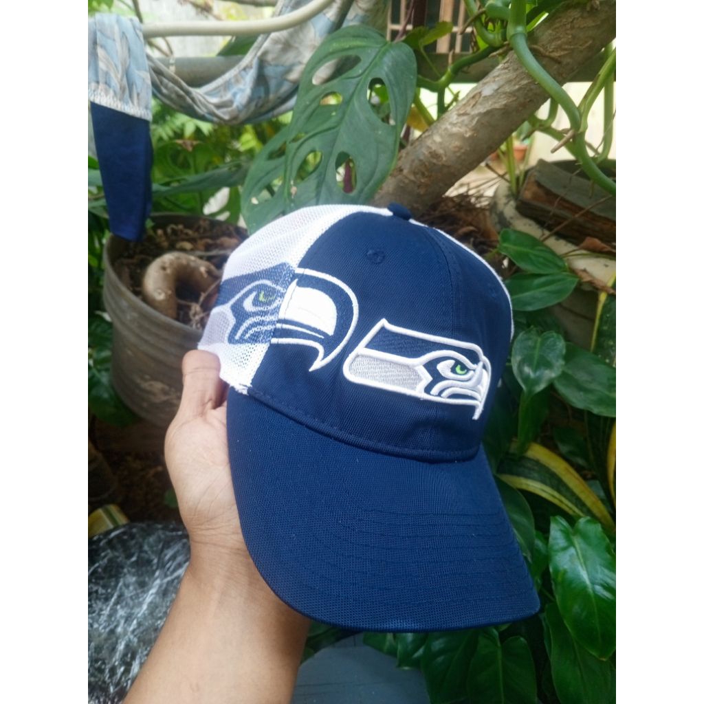 topi new era build up nfl seattle seahawk