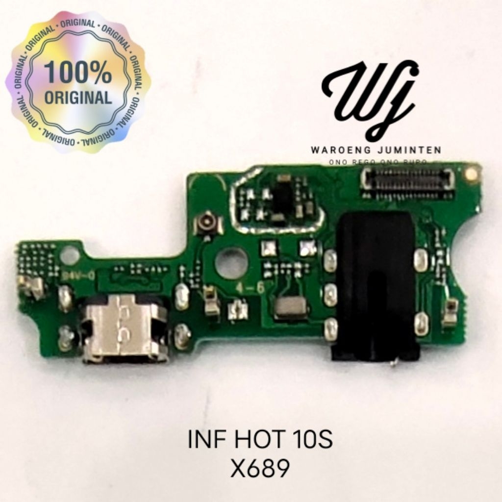 BOARD CAS INFINIX HOT 10S / X689 / KONEKTOR CAS INFINIX HOT 10S / PCB BOARD CHARGER INFINIX X689 ORI