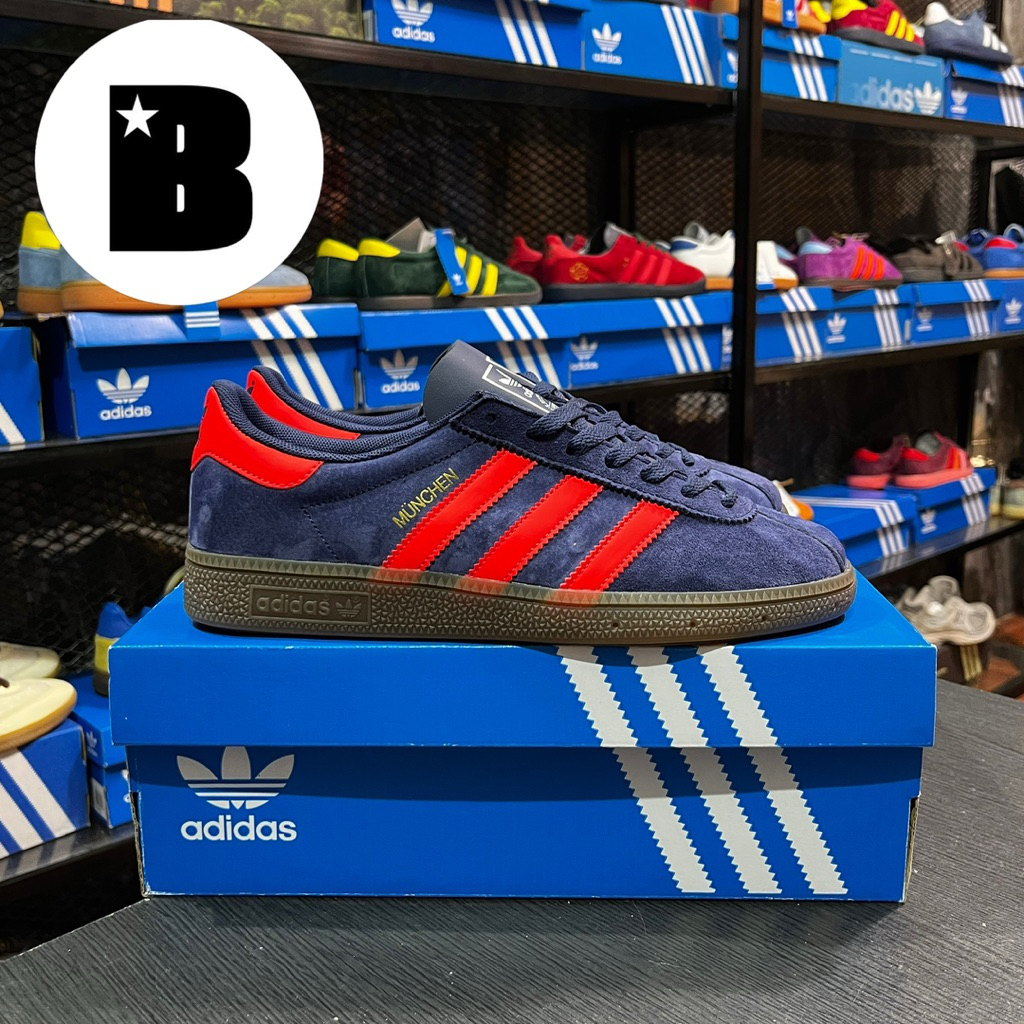 Sepatu Munchen Dublin Navy Orange Bnib