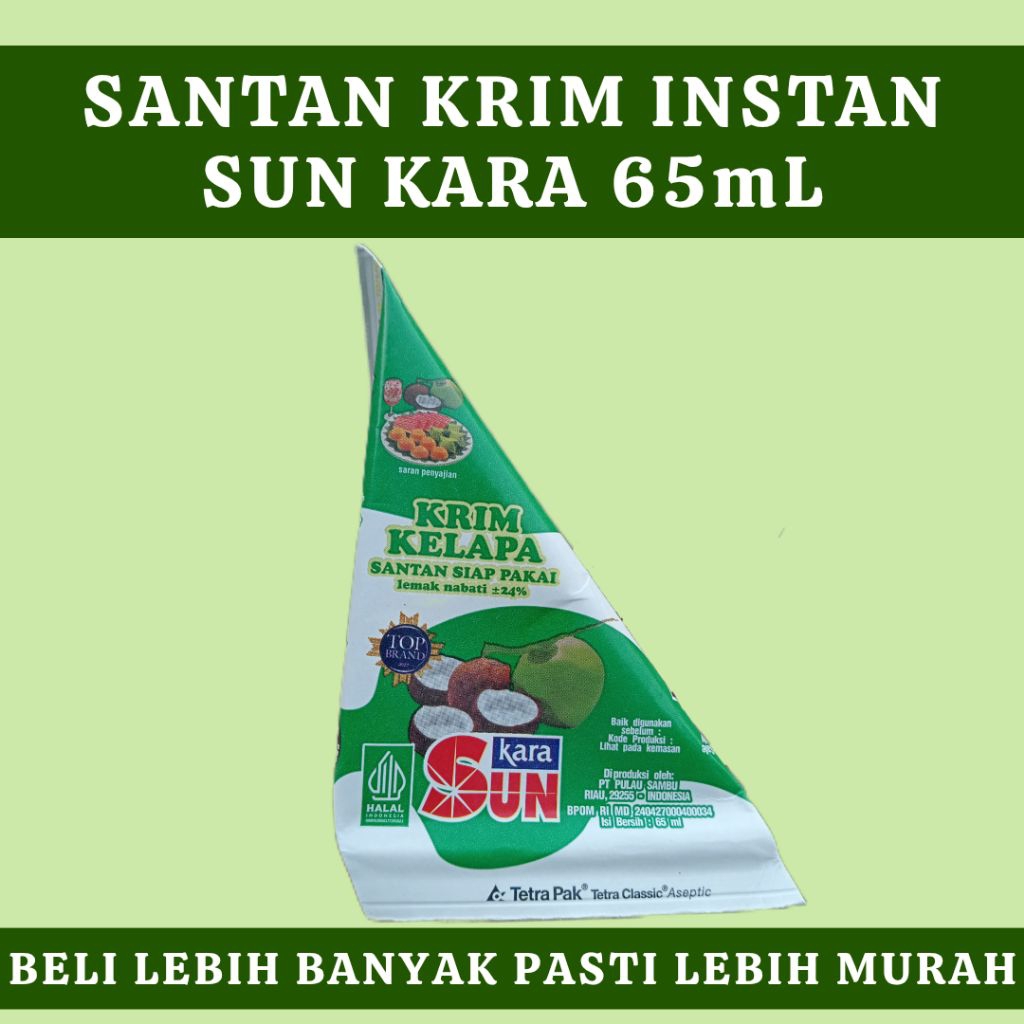 (GROSIR) Santan Instan Sun Kara Krim 65ml