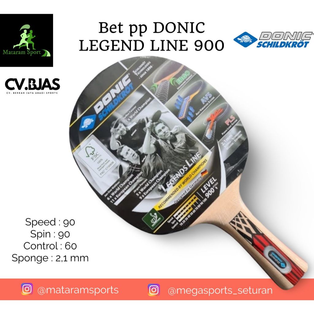 Bet PingPong Donic Legend Line 900