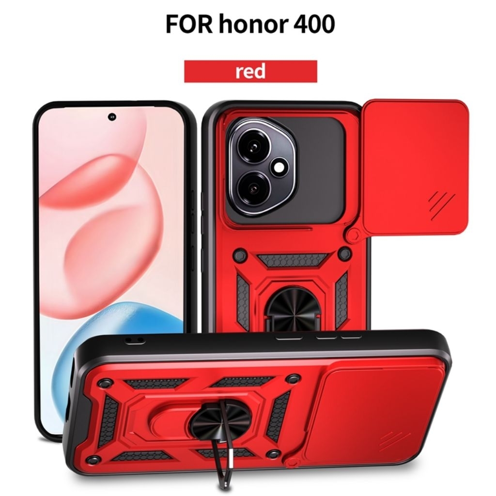 TRANSFORMER SLID CAMERA 2 IN 1 HUAWEI HONOR 400 HARDCASE ROBOT AMROR RING STAND 360