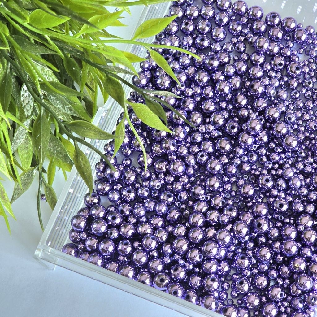 1/2.PON (225 gram) MUTIARA JEPANG, MUTIARA METALIK JEPANG 5mm