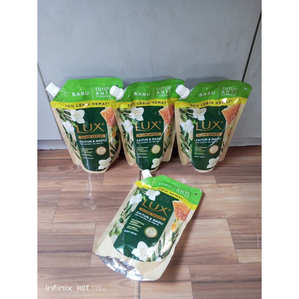 Lux cair hijab 400 ml / lux sabun cair / lux jasmine / lux sabun mandi hijab