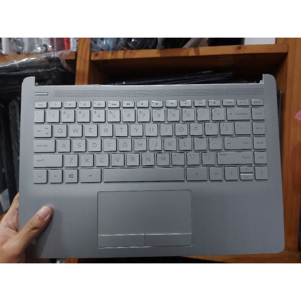 Palmrest HP 14 cf 14s DF laptop silver docking hp 6070B1581701 Second Original Minus Keyboard Mati T