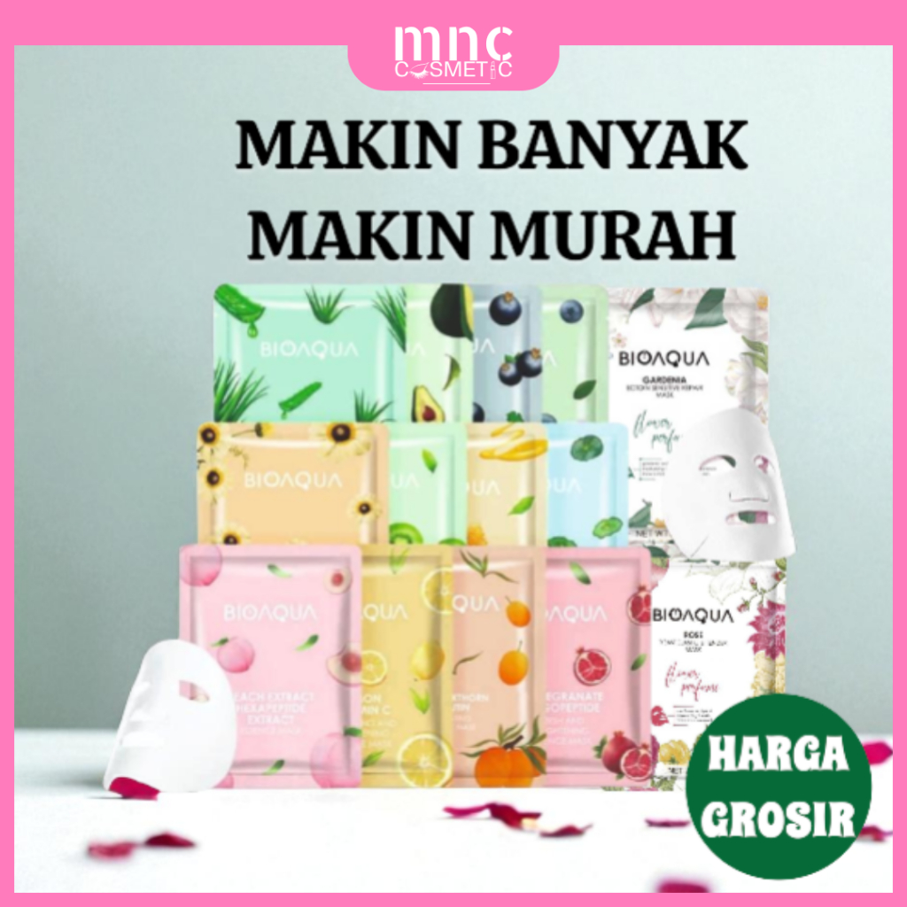 [GROSIR] BIOAQUA SHEET MASK / Masker Muka Glowing