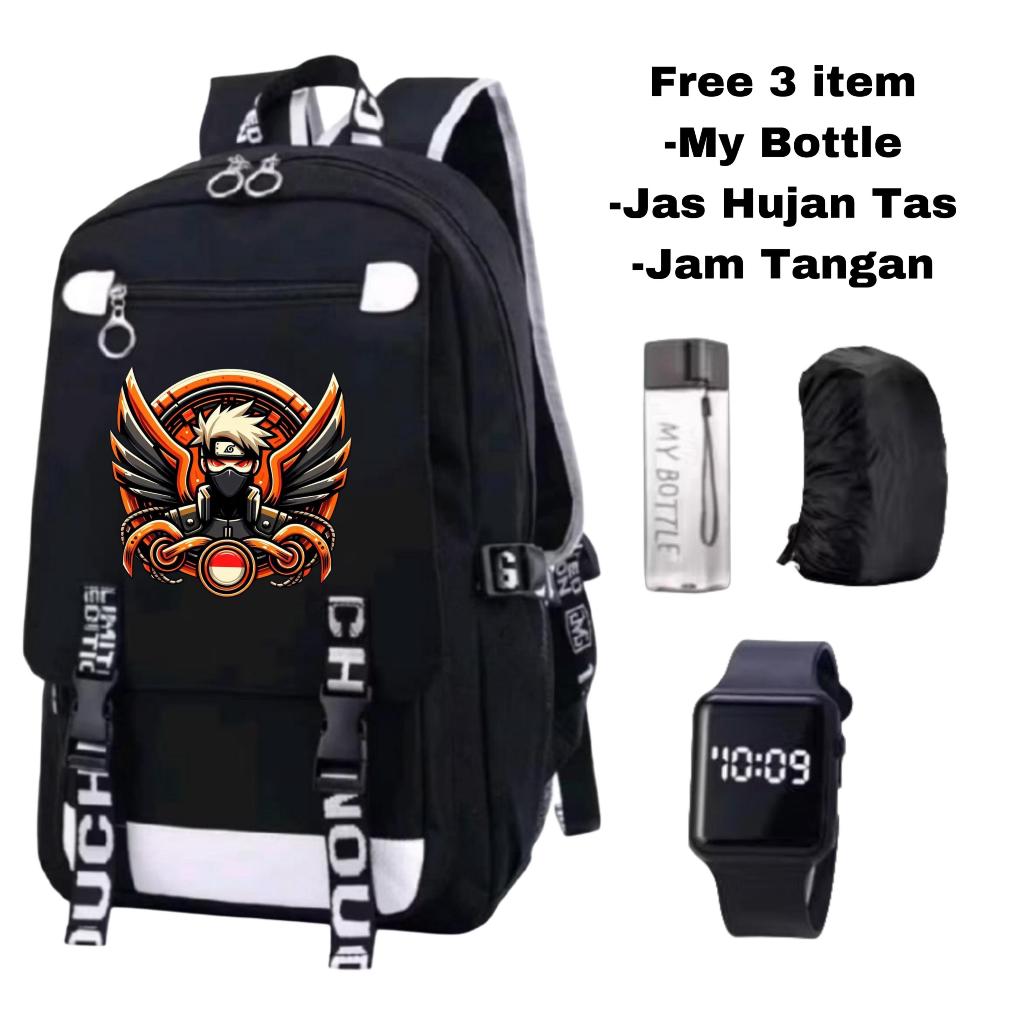 Tas Ransel Anime-Tas Ransel Kakashi-Tas Sekolah Anime