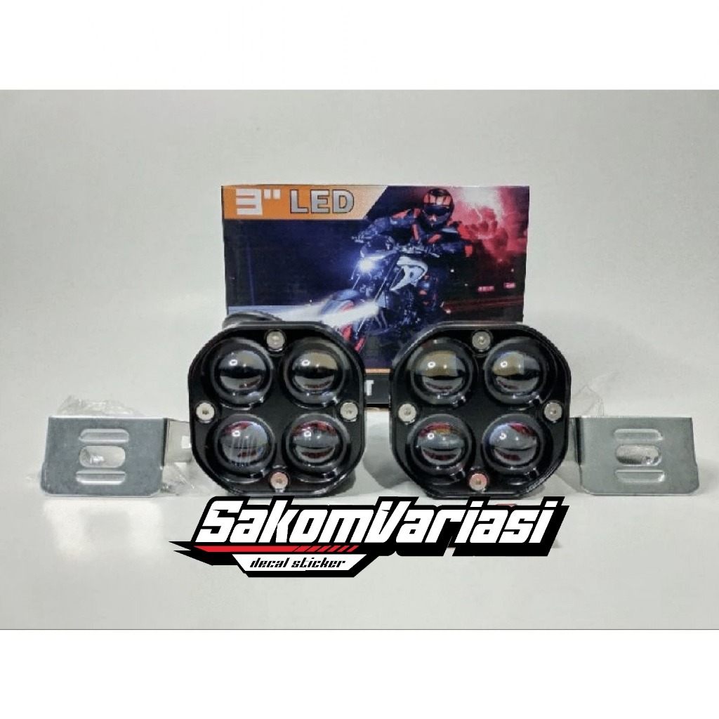 LAMPU L4Z D4 LASER GUN HRJ LENSA 8D PUTIH KUNING LAMPU KABUT LAMPU TEMBAK OFFROAD MOTOR MOBIL HARGA 