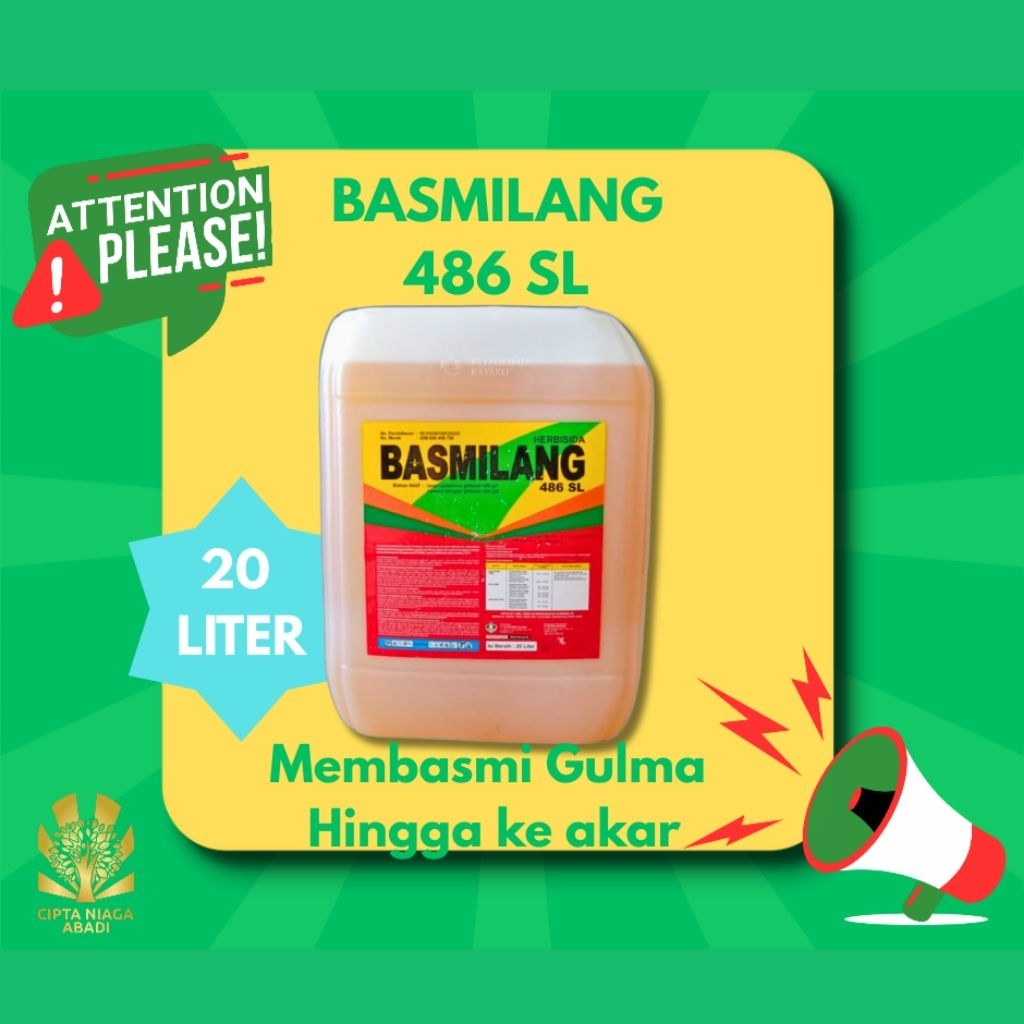 Herbisida Sistemik BASMILANG 486 SL, 20 Liter