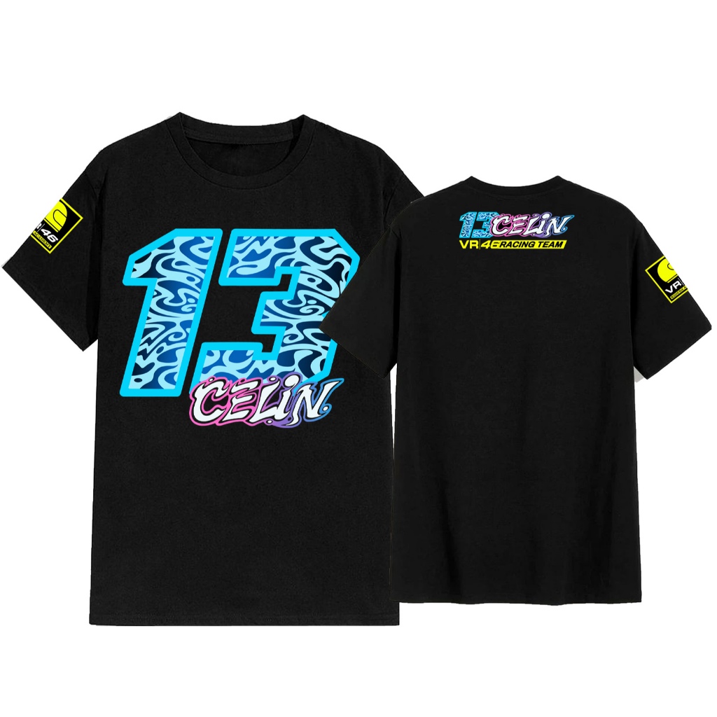 BAJU KAOS MOTOGP Celestino Vietti NO13 UPDATE MOTO2 VR/46 REACING TEAM KAOS PRIA/WANITA