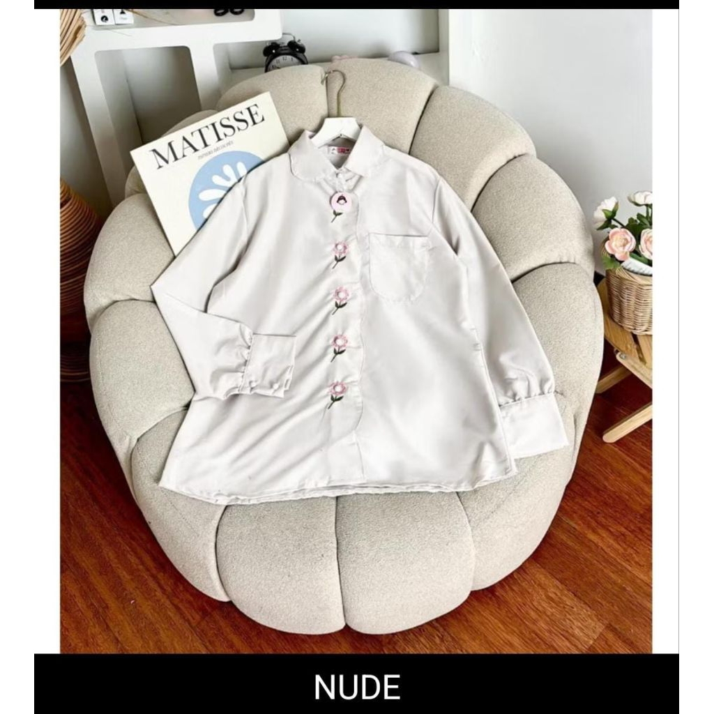 MYSTAR Naura Embroidery Blouse - Nyaman Bahan Katun Poly