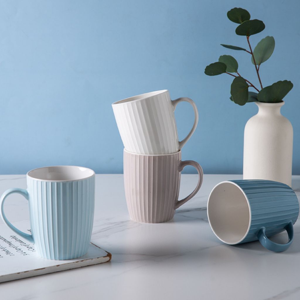 Nordic Ceramic Mug Cangkir Keramik aesthetic 400 ml