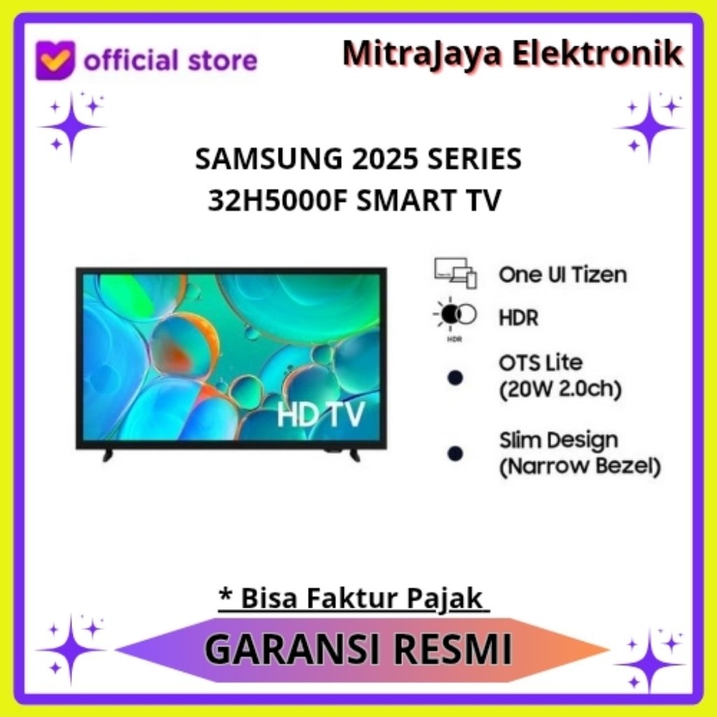 SAMSUNG 32H5000F LED TV FULL HD SMART TV TIZEN OS. UA32H5000FAKXXD