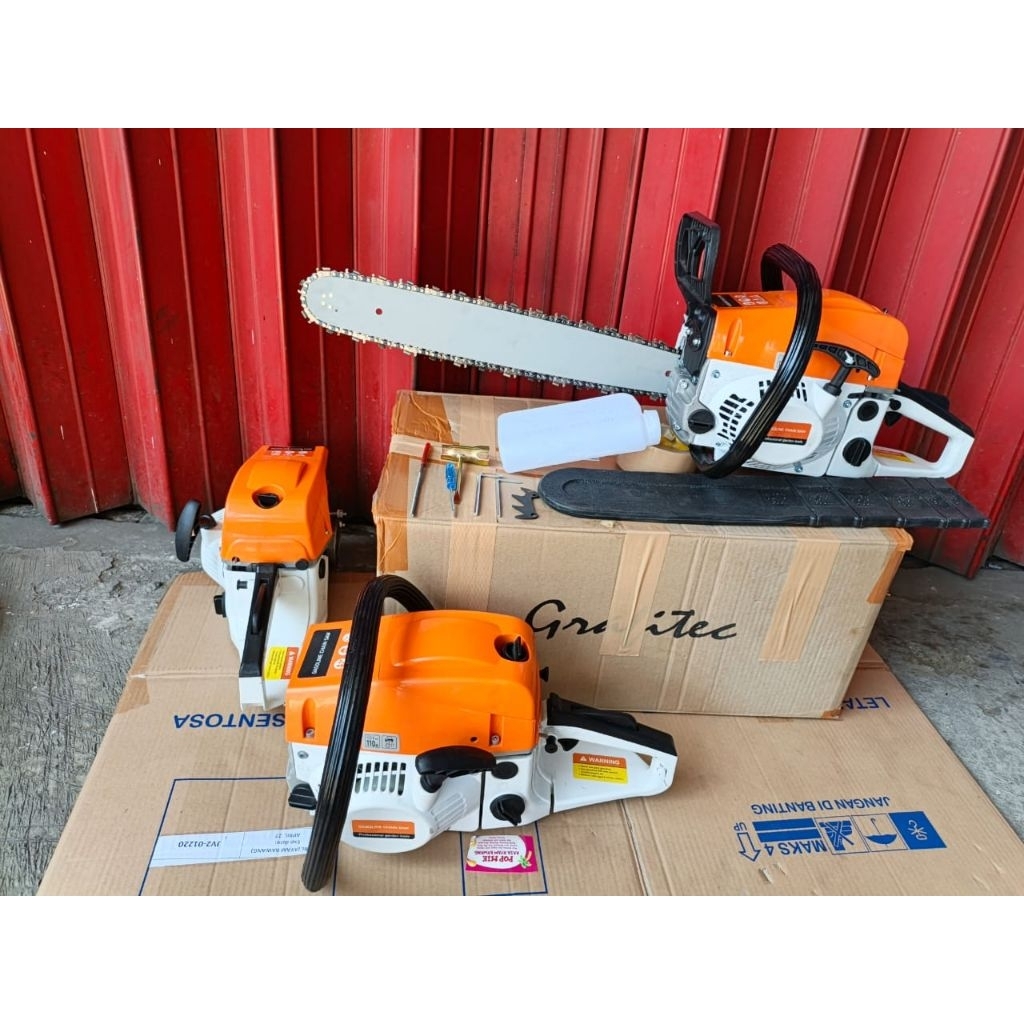 GERGAJI GASOLINE CHAINSAW (LENGKAP)