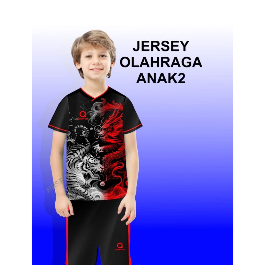 COD jersey anak umur 6_12 thn baju bola anak olahraga futsal volley badminton sports outdoor