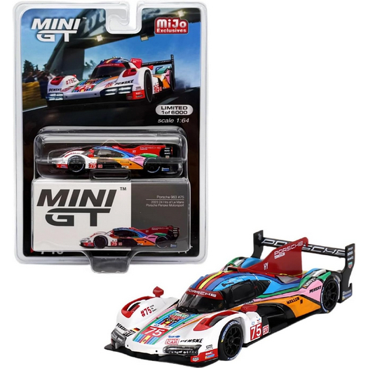 Diecast Model Car Compatible with Mini GT 1:64 Porsche 963#75 Porsche Penske Motorsport 2023