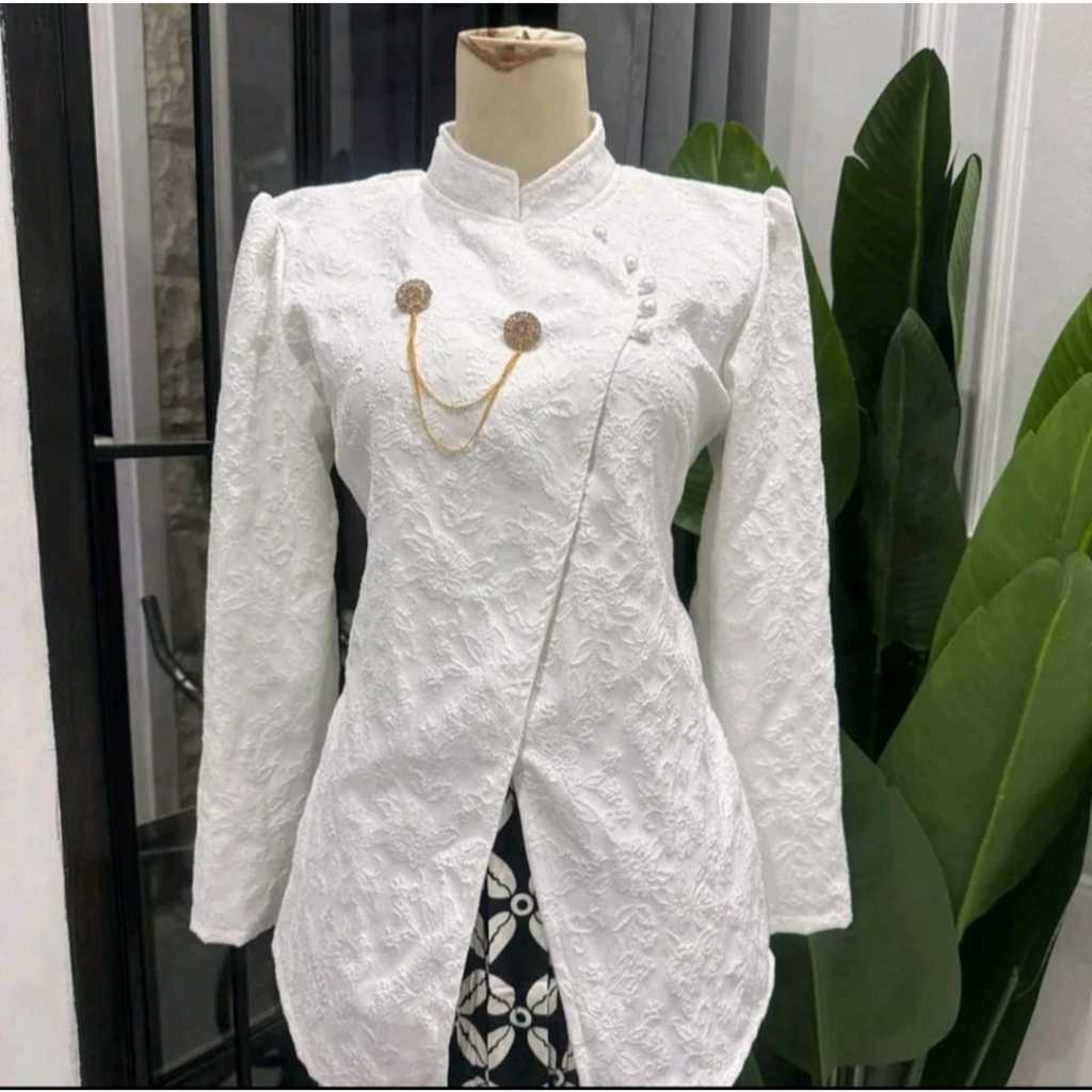 atasan kebaya janggan fukuro jaguar / kebaya wanita modern / kebaya acara formal