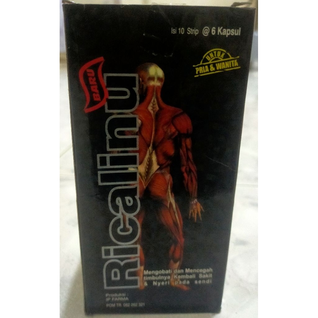 HERBAL RICALINU MENGOBATI DAN MENCEGAH TIMBULNYA SAKIT DAN NYERI PADA SENDI