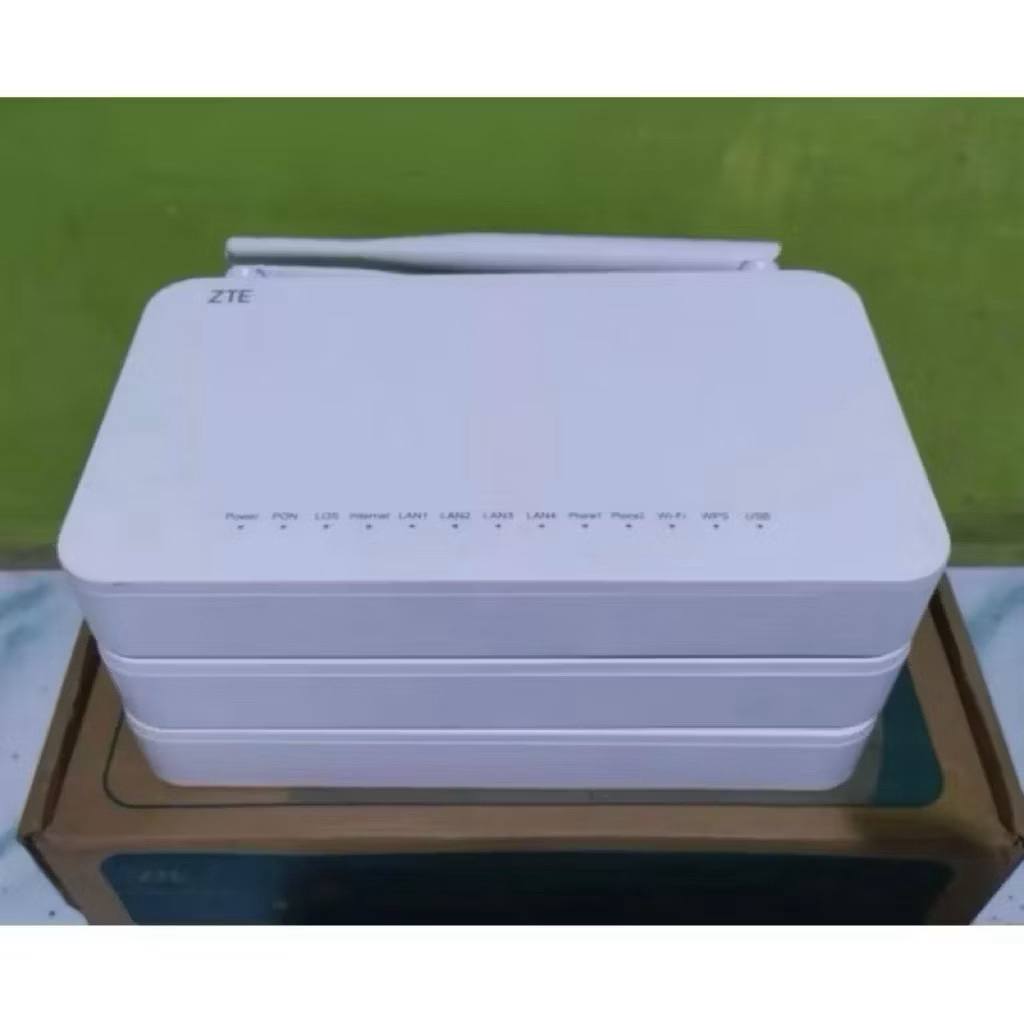 Router ZTE f609 v3 port hijau unit + adaptor