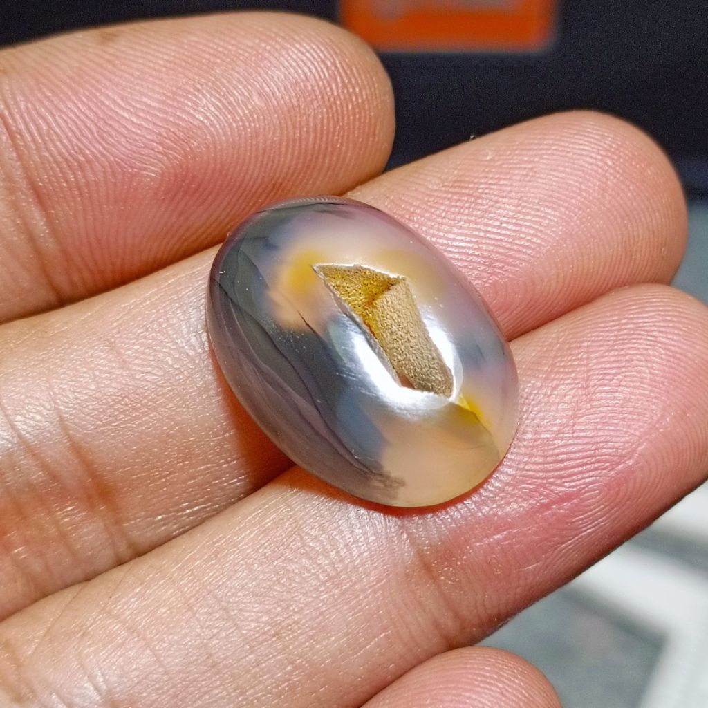 Batu Motif Combong Pengikat Hati, Tinggal Naik Ring Perak, Kualitas Super Kristal, Setiap Pembelian 