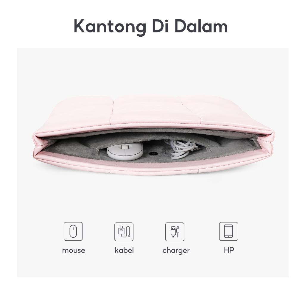Full Design Rock 14Inci Puffy Tas Laptop Sleeve Co