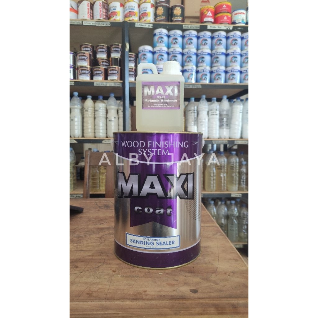 MELAMINE ML SANDING SEALER MAXI COAT 5 LITER SET HARDENER HI GLOSS DOFF SEMI
