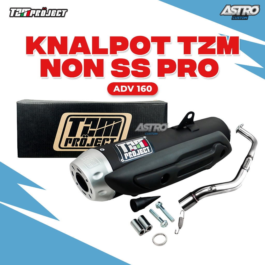 Knalpot TZM Project Racing PCX 150 VARIO 125 160 BeaT Fi ESP NMAX AEROX LEXI Kenalpot STD NON SS PRO