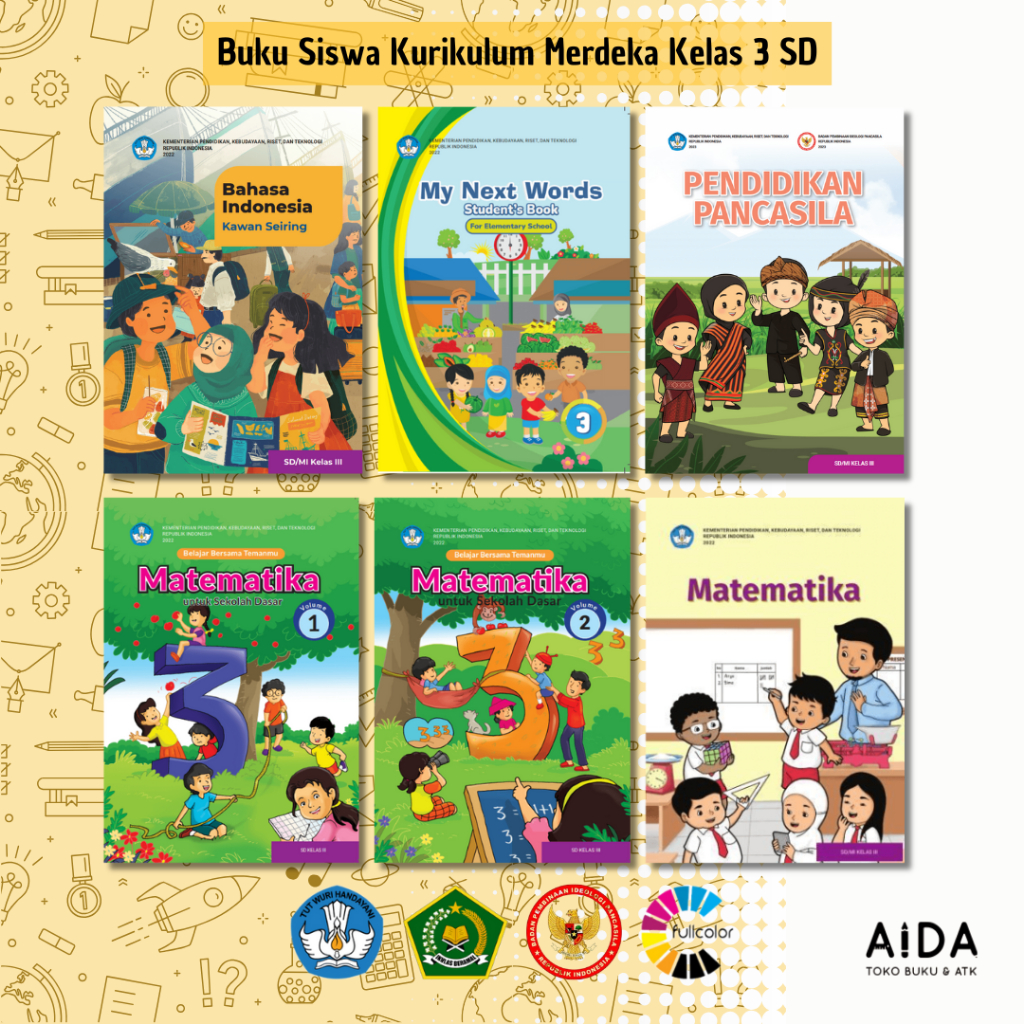 Buku Kurikulum Merdeka Kelas 3 SD Buku Paket Siswa Kelas 3 SD