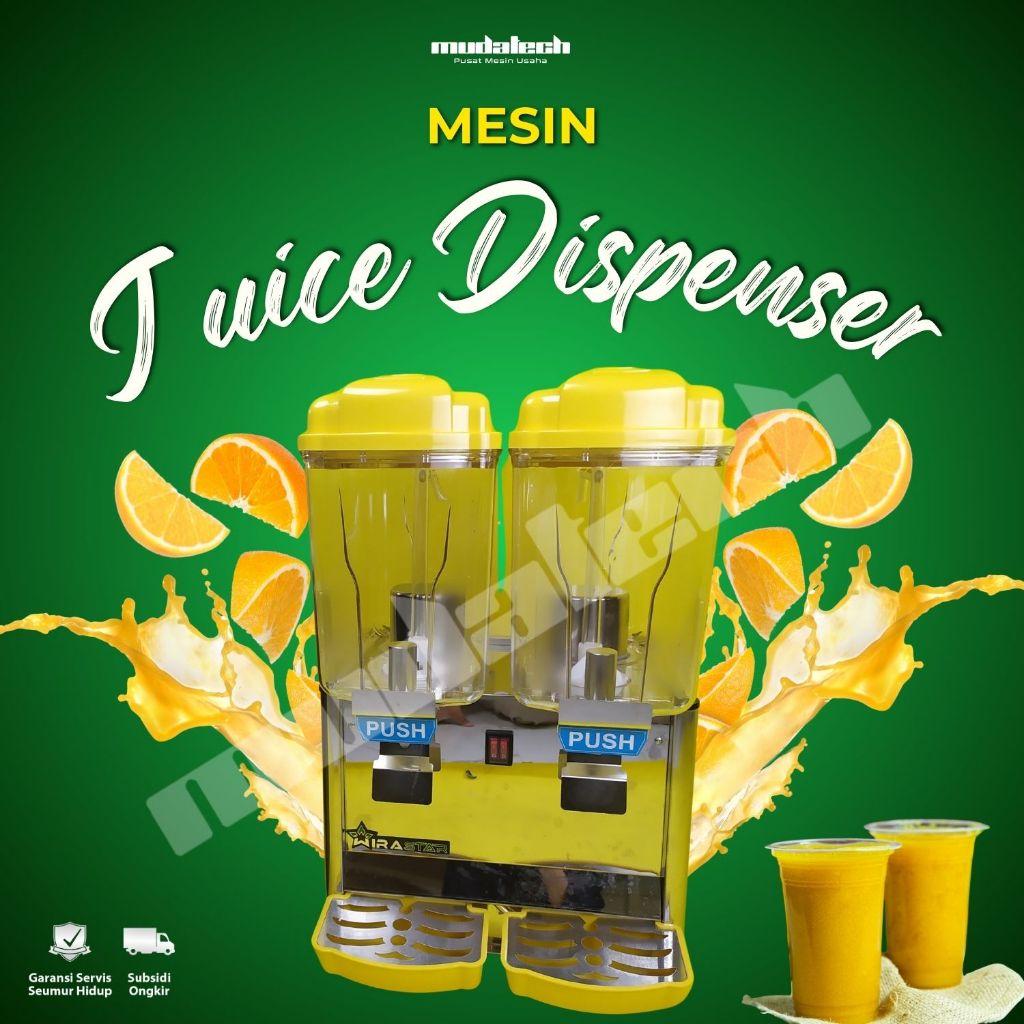 Jus Dispenser 2 Tabung JCD - 230 WIRASTAR Mesin Juice Dispenser 2 Tabung