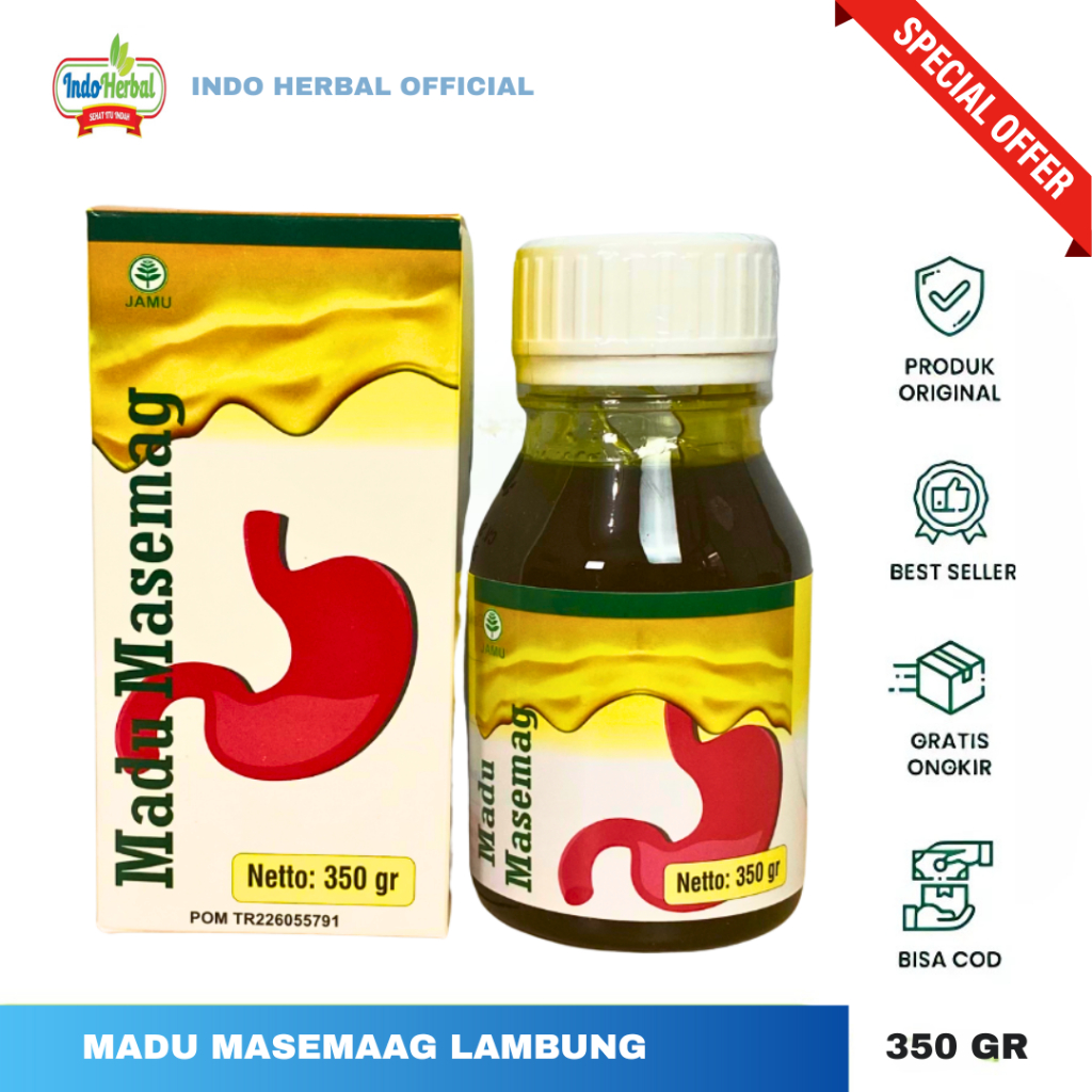 Masemag - Madu Herbal Maag Asam Lambung 350gr Original