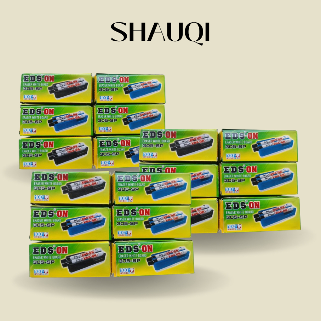 (1 PACK) PENGHAPUS PAPAN TULIS EDS ON 305 SP ISI 12 PCS