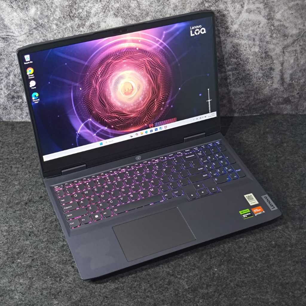 LOQ RTX 3050 6GB / Laptop Lenovo / Seri 15APH8 Gaming / Ryzen 5 7640HS RAM 16GB / Good Condition / 1