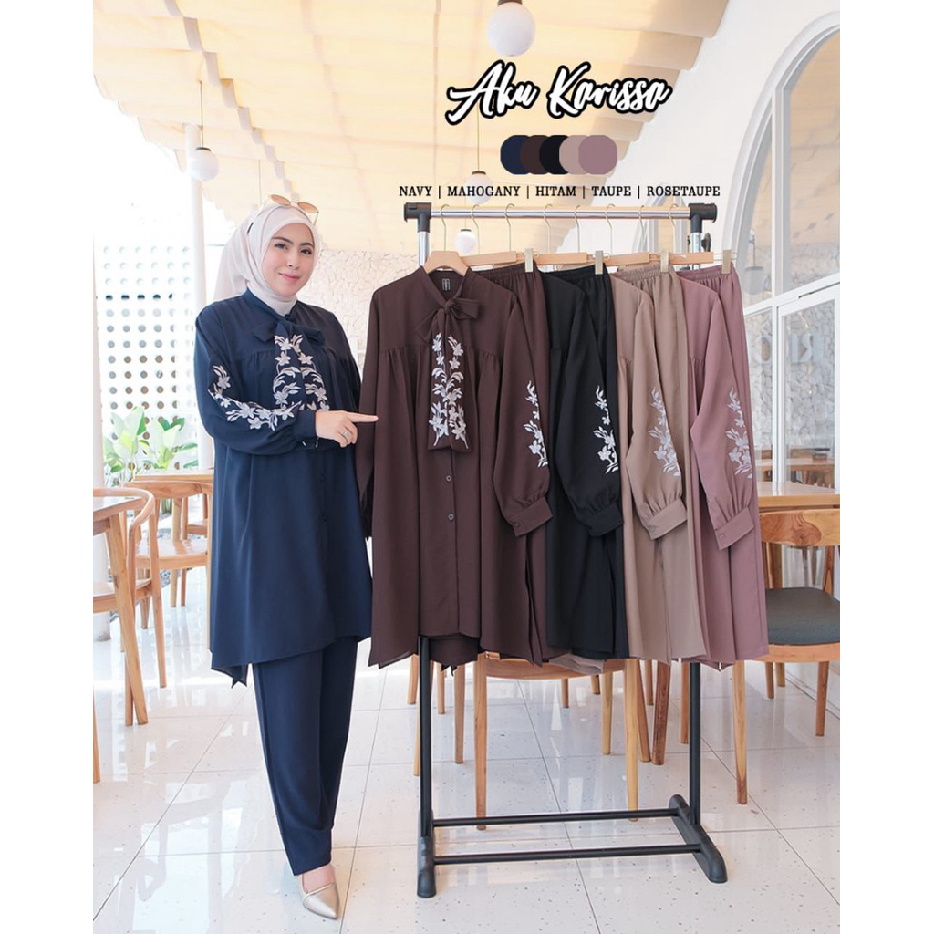 MYRA ONESET CELANA BY AKU KARISSA DAILY SET WANITA