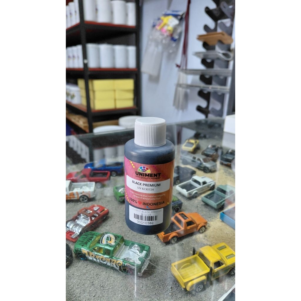 Pigment Black Premium pewarna tinta sablon rubber