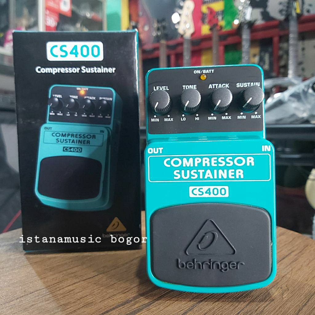 pedal efek BEHRINGER CS400 COMPRESSOR SUSTAINER