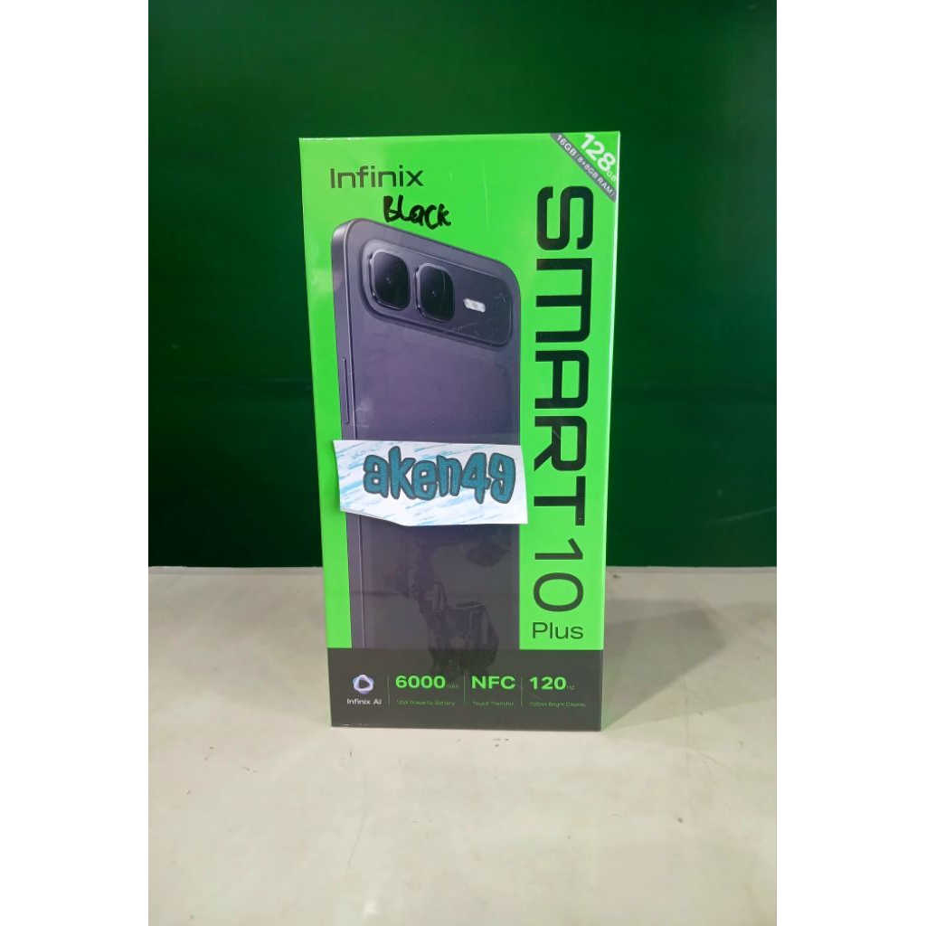 Infinix Smart 10 Plus 8Gb 128Gb Layar 120Hz Battery 6000mAh IP64 NFC Resmi