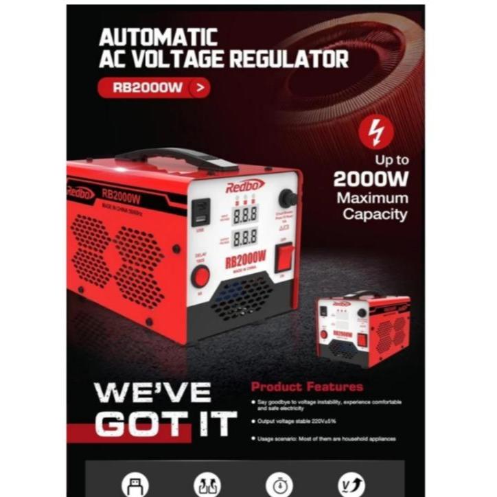 Stavol Stabilizer REDBO 2000w 2000watt 2000 watt Digital stabilizer SVC 2000VA