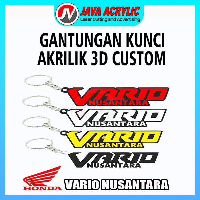 (TERLARIS) Gantungan Kunci Motor Vario Nusantara | Gantungan kunci akrilik custom | Gantungan kunci 
