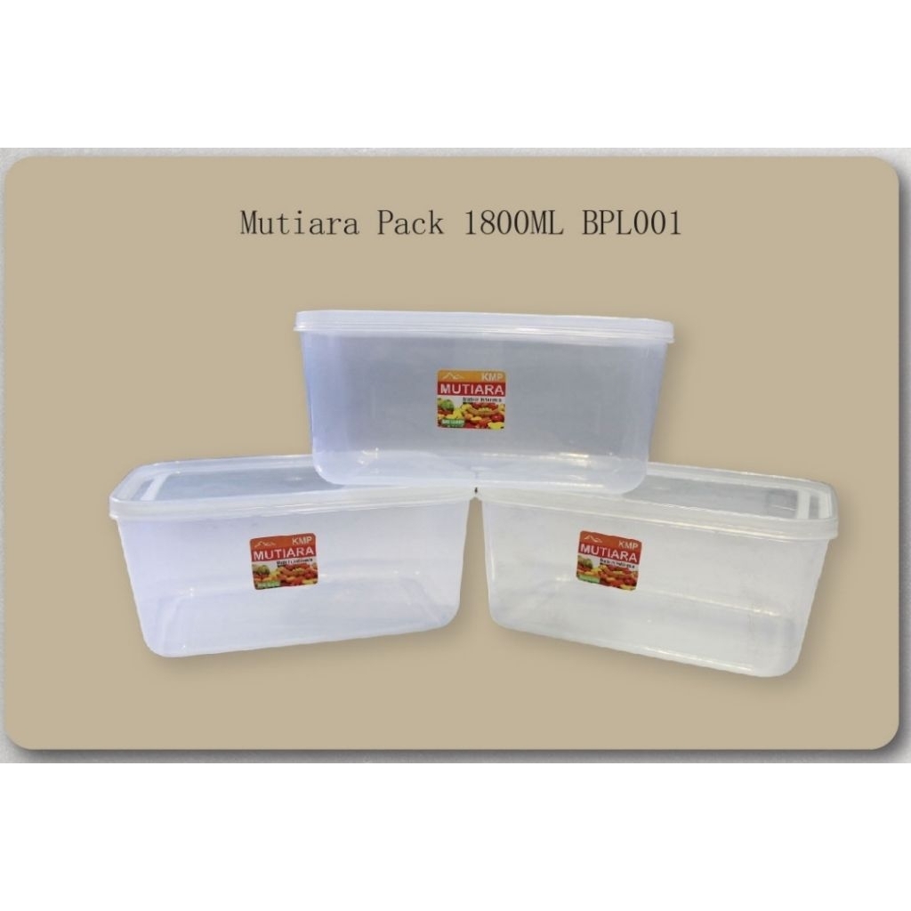 Tempat penyimpanan makanan/pack KMP 1800ml